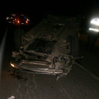 Ανατροπή οχήματος μετά την διασταύρωση του Αμυνταίου