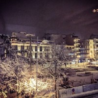 Η φωτογραφία της ημέρας: Η χιονισμένη πλατεία της Κοζάνης το βράδυ της Παρασκευής 6 Μαρτίου!