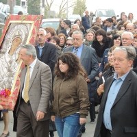 Υποδοχή της Ιερής Εικόνας της Παναγίας της Ελεούσας στη Σιάτιστα