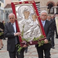 Η Σιάτιστα ξεπροβόδισε την Ιερή εικονα της Παναγίας της Ελεούσας