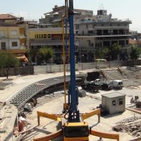 Η φωτογραφία της ημέρας: Κανονικά συνεχίζονται οι εργασίες στην κεντρική πλατεία της Κοζάνης