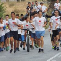 Η υποδοχή της «Φλόγα της Αγάπης» στη Σιάτιστα