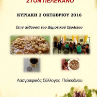 Γιορτή Μούστου στον Πελεκάνο Βοΐου την Κυριακή 2 Οκτωβρίου