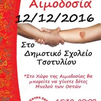 Αιμοδοσία της «Γέφυρας Ζωής» στο Τσοτύλι