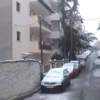 Πυκνή χιονόπτωση στην Κοζάνη το πρωί της Πέμπτης – Δείτε το βίντεο