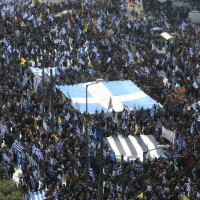 Το συλλαλητήριο μέσα από το ελικόπτερο της αστυνομίας! Δείτε εντυπωσιακά εναέρια πλάνα