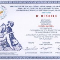 Σημαντικές διακρίσεις για επτά μαθητές του 1ου Γυμνασίου Πτολεμαΐδας στον Γ΄ Πανελλήνιο Μαθητικό Λογοτεχνικό και Καλλιτεχνικό Διαγωνισμό