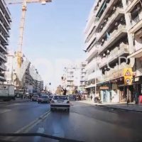 Βίντεο σοκ από την παράσυρση πεζής από αυτοκίνητο στο κέντρο της Θεσσαλονίκης