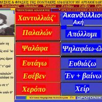 Λέξεις και φράσεις της Ποντιακής διαλέκτου με αρχαιοελληνικές ρίζες – Της Δέσποινας Μιχαηλίδου Καπλάνογλου