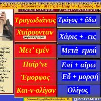 Λέξεις και φράσεις τη ποντιακής διαλέκτου από Ποντιακούς στίχους τραγουδιών με αρχαιοελληνικές ρίζες – Της Δέσποινας Μιχαηλίδου Καπλάνογλου