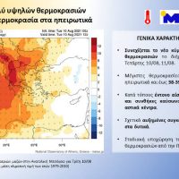 Συνεχίζεται το νέο κύμα πολύ υψηλών θερμοκρασιών το επόμενο διήμερο – Στους 42⁰C η θερμοκρασία στα ηπειρωτικά