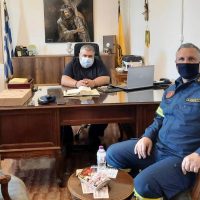 Τον Δήμαρχο Εορδαίας Παναγιώτη Πλακεντά επισκέφθηκε ο Διοικητής της Σχολής Πυροσβεστών Πτολεμαΐδας, Πύραρχος Αν. Καρατζάς