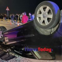 Θεσσαλονίκη : Τούμπαρε αυτοκίνητο στην παραλιακή στο ύψος της Αριστοτέλους – Δείτε βίντεο