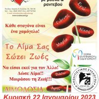ΓΕΦΥΡΑ ΖΩΗΣ ΚΟΖΑΝΗΣ: Η 2η εθελοντική αιμοδοσία την Κυριακή 22 Ιανουαρίου
