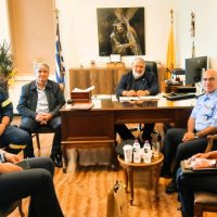 Τον Δήμαρχο Εορδαίας Παναγιώτη Πλακεντά επισκέφθηκε ο Διοικητής της Πυροσβεστικής Ακαδημίας Ελλάδας Υποστράτηγος Δημήτριος Καλιανιώτης
