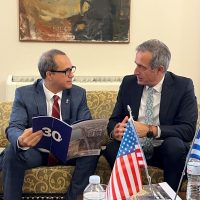 Εθιμοτυπική συνάντηση του κ. Στάθη Κωνσταντινίδη με τον Γενικό Πρόξενο των ΗΠΑ στη Θεσσαλονίκη κ. Jerry Ismail