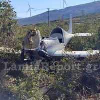 Πτώση μικρού μονοκινητήριου αεροπλάνου κοντά στη Θήβα