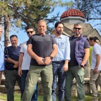 Το Σωματείο Εργαζομένων ΔΕΗ Α.Ε. “Η ΕΝΩΣΗ” στα εγκαίνια στο εκκλησάκι του Ι.Ν Αγίου Γεωργίου στο ορυχείο Νοτίου Πεδίου