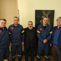 Ο νέος Διοικητής των Πυροσβεστικών Υπηρεσιών της ΠΕ Κοζάνης επισκέφθηκε τον Δήμαρχο Εορδαίας