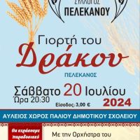 Η “Γιορτή του Δράκου” το Σάββατο 20 Ιουλίου στον Πελεκάνο