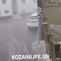 Δείτε βίντεο από την ισχυρή χαλαζόπτωση στο Βελβεντό Κοζάνης