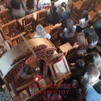 Παράκληση με Αρτοκλασία για τους διαγωνιζόμενους μαθητές  του Γυμνασίου και του Λυκείου, στον Άγιο Διονύσιο Βελβεντού