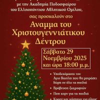 Φωταγώγηση Χριστουγεννιάτικου δέντρου και εκδηλώσεις για μικρούς και μεγάλους στην ΤΚ. Αγίου Δημητρίου – Ρυακίου