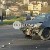 Καστοριά: Μετωπική σύγκρουση δύο Ι.Χ. στη Λεωφόρο Κύκνων