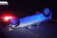 Ανατροπή αυτοκινήτου στην Εγνατία Οδό στο ύψος της Ποντοκώμης – Δείτε βίντεο