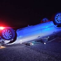 Ανατροπή αυτοκινήτου στην Εγνατία Οδό στο ύψος της Ποντοκώμης – Δείτε βίντεο