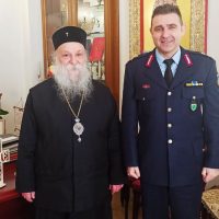 Εθιμοτυπική επίσκεψη του Ταξίαρχου Ν. Εξάρχου στον Μητροπολίτη Γρεβενών