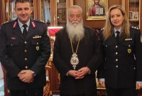 Εθιμοτυπική συνάντηση του Ταξίαρχου Νικόλαου Έξαρχου με τον Μητροπολίτη Παύλο