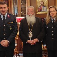 Εθιμοτυπική συνάντηση του Ταξίαρχου Νικόλαου Έξαρχου με τον Μητροπολίτη Παύλο