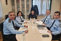 Σύσκεψη για υπηρεσιακά θέματα από τον αστυνομικό Διευθυντή Δυτικής Μακεδονίας με τους Διευθυντές αστυνομίας Καστοριάς, Κοζάνης, Φλώρινας και Γρεβενών