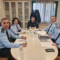 Σύσκεψη για υπηρεσιακά θέματα από τον αστυνομικό Διευθυντή Δυτικής Μακεδονίας με τους Διευθυντές αστυνομίας Καστοριάς, Κοζάνης, Φλώρινας και Γρεβενών