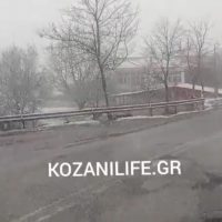 “Ανοιξιάτικο χιόνι” στον Πολύμυλο Κοζάνης – Στους -3 βαθμούς Κελσίου η θερμοκρασία – Δείτε βίντεο