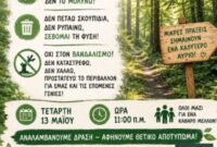 Δήμος Βοΐου: Εθελοντική δράση καθαρισμού στο δασάκι Τσοτυλίου