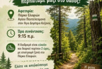 «Περπάτημα μέσα στο δάσος» στο Πάρκο Ελαφιών Αγίου Παντελεήμονα στον Άγιο Δημήτριο Κοζάνης