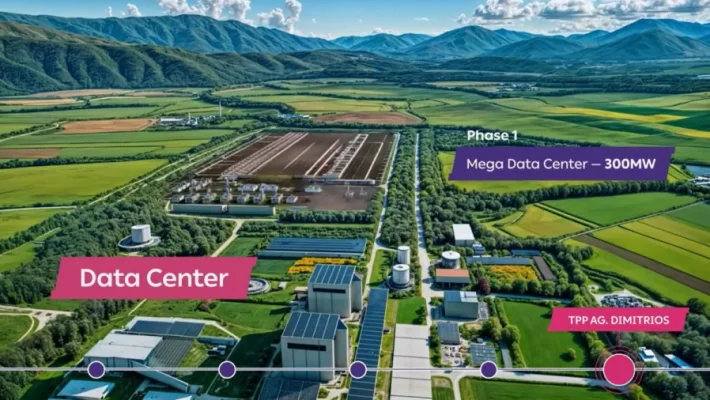 ΔΕΗ και Amazon Web Services υπογράφουν Μνημόνιο για Data Center 300 MW στον Άγιο Δημήτριο Κοζάνης